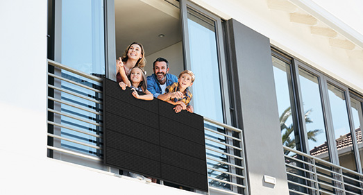 Balkon als „Solarkraftwerk